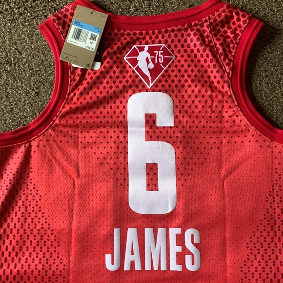 Jordan LeBron James #6 2022 NBA All-Star Game Swingman Jersey Mens Sz Medium NWT - Picture 7 of 7